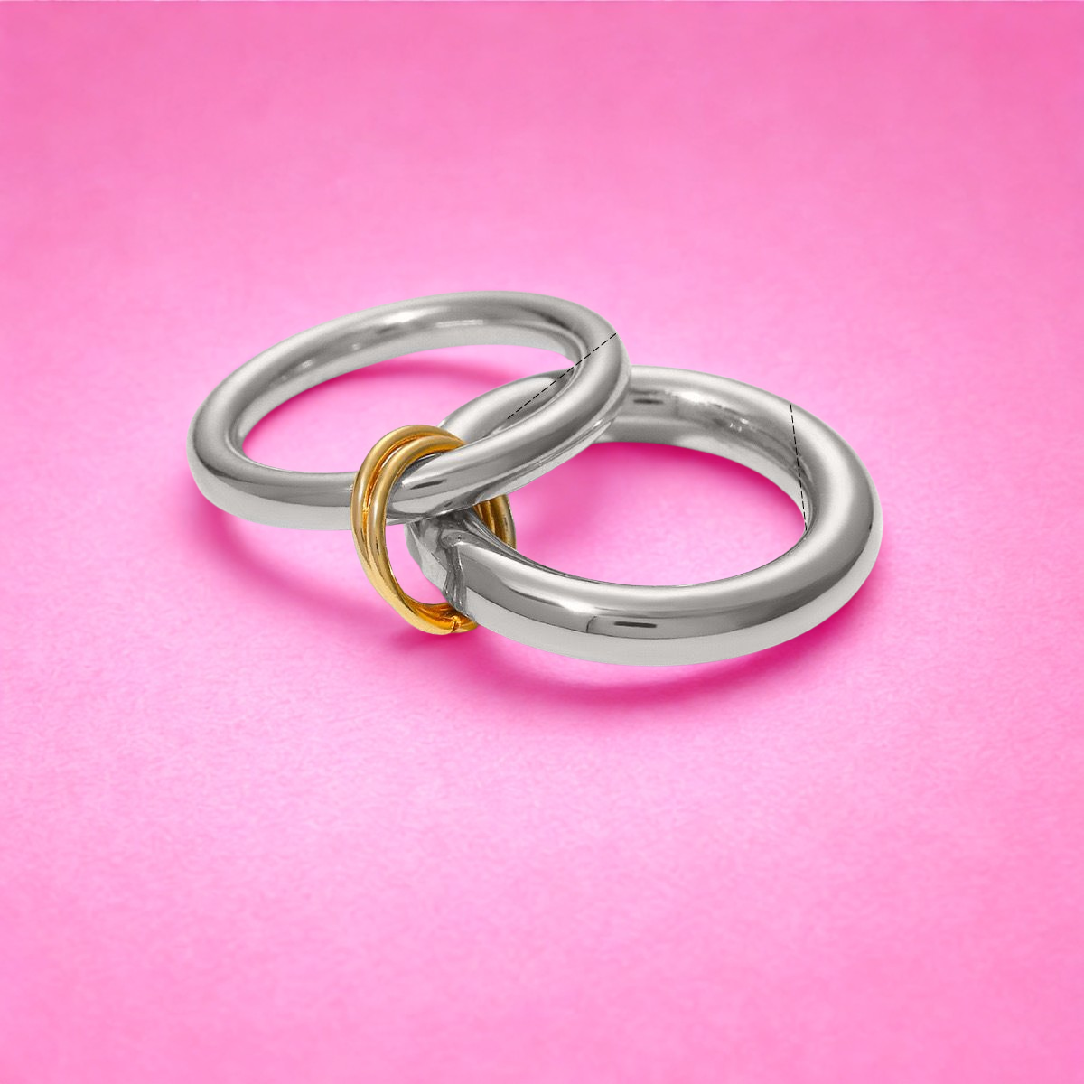 ANILLO DOBLE ARO SILVER