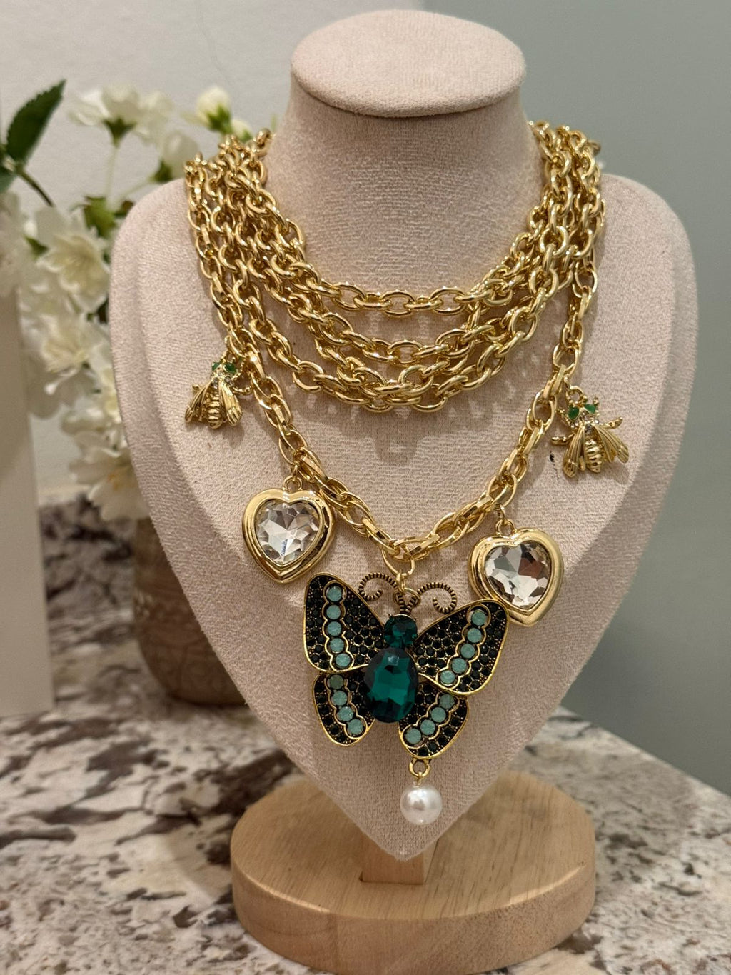 COLLAR MULTIPLE MARIPOSA