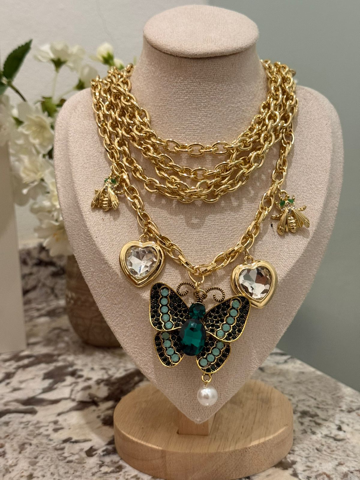 COLLAR MULTIPLE MARIPOSA