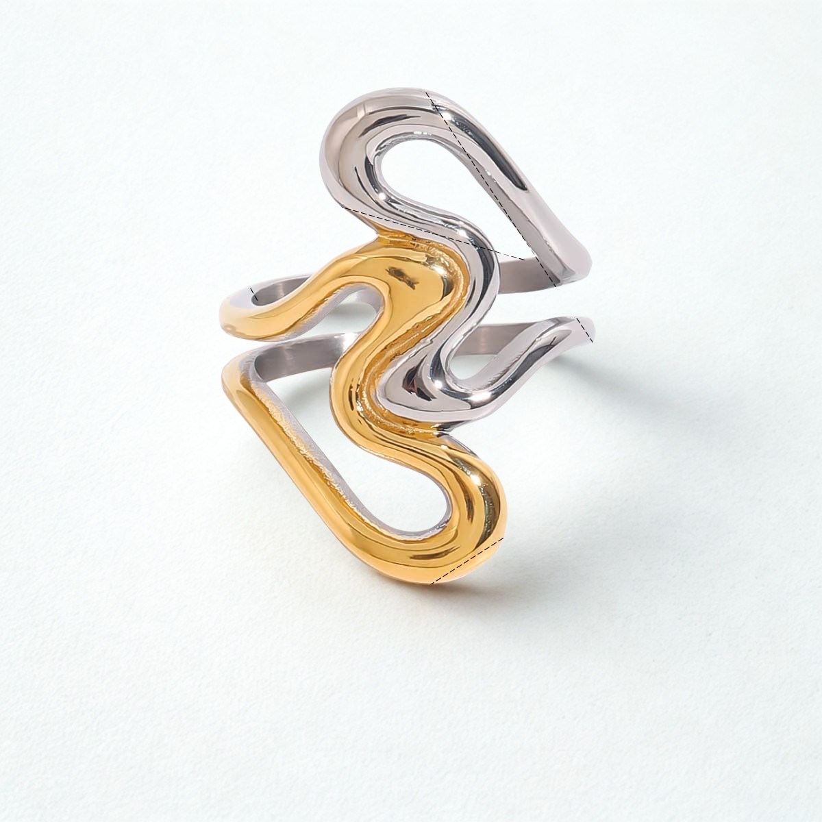 ANILLO CORAZONES BITONO