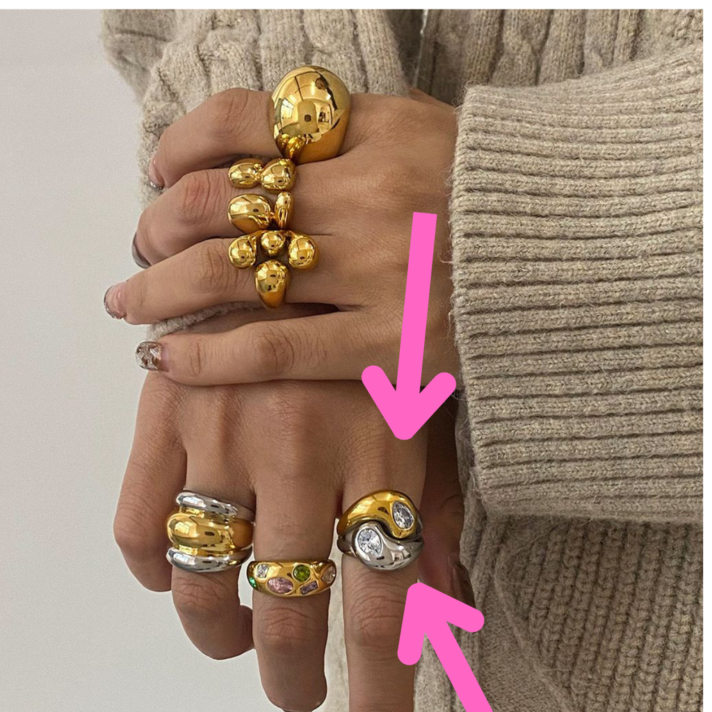 ANILLO YIN & YANG BITONO