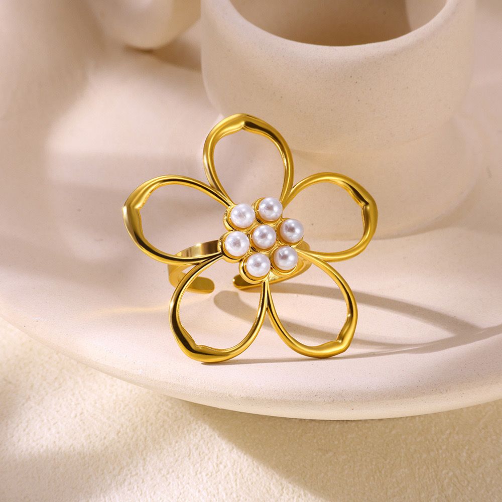 ANILLO FLOR SILUETA