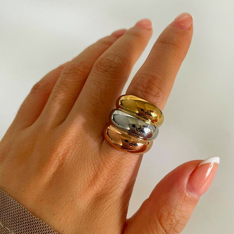 ANILLO PUFFY TRICOLOR