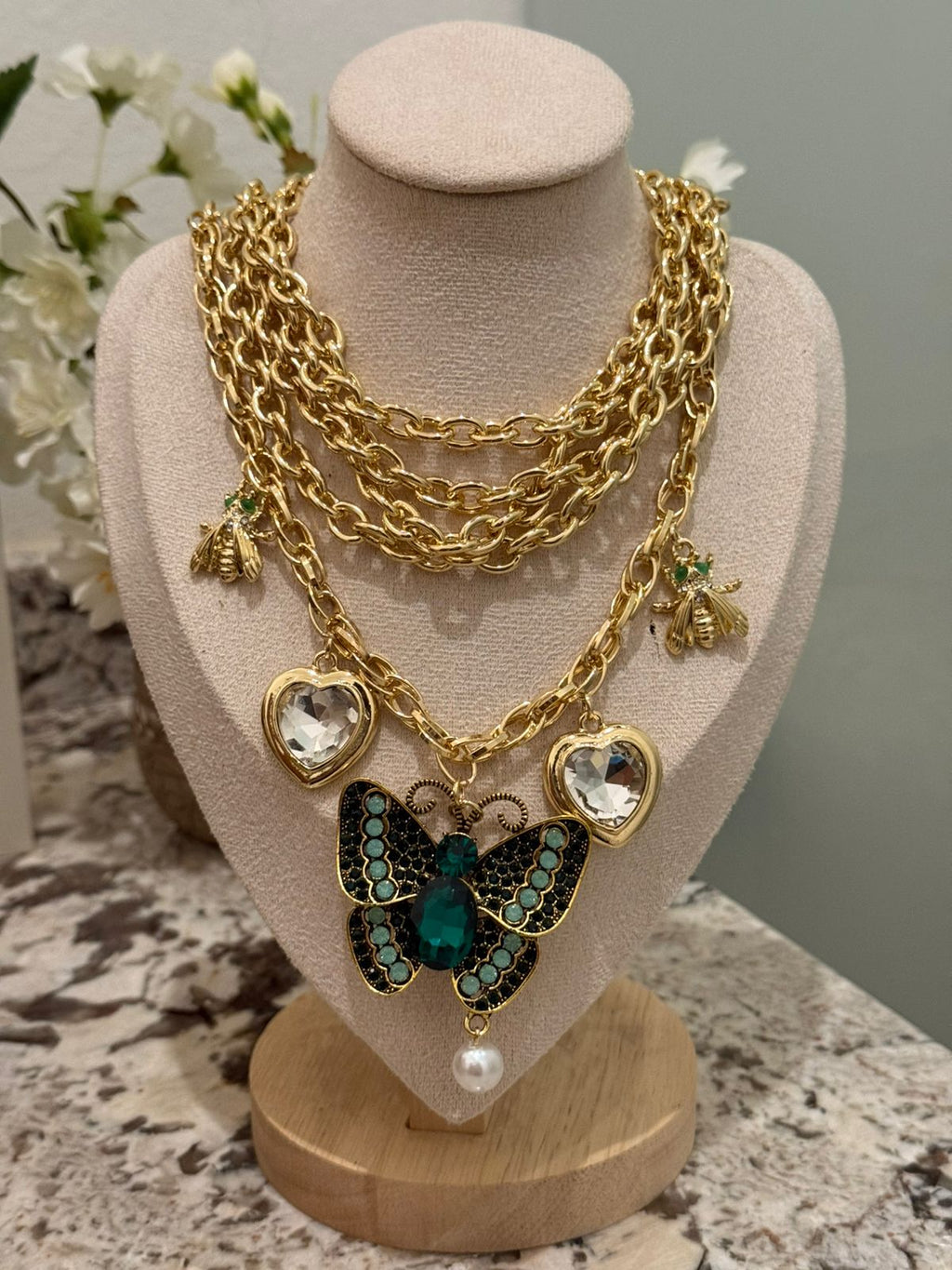 COLLAR MULTIPLE MARIPOSA