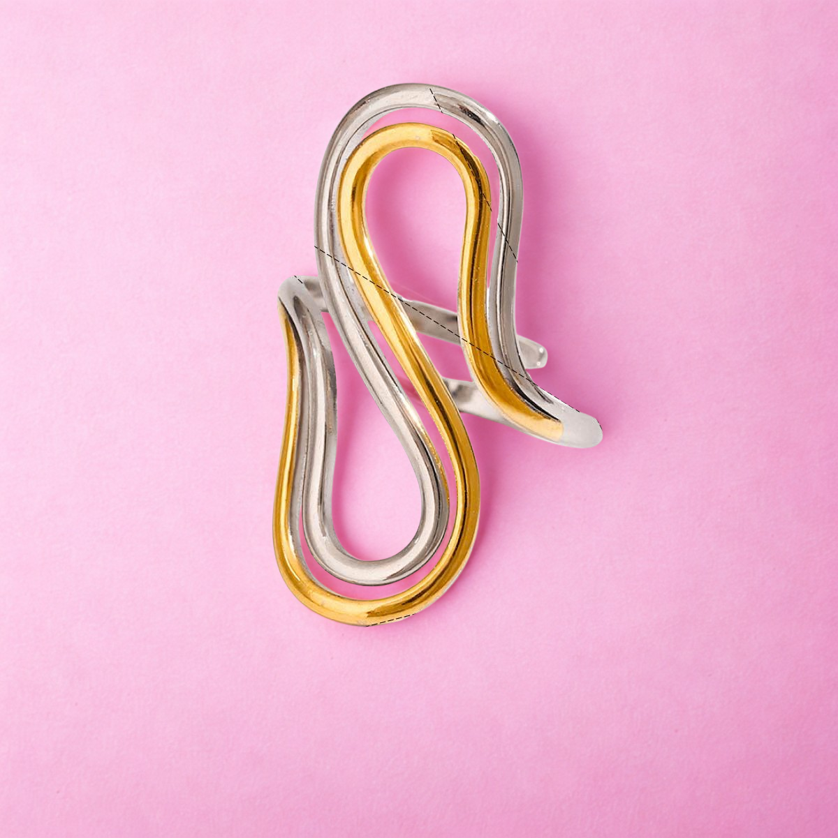 ANILLO ONDULADO BITONO