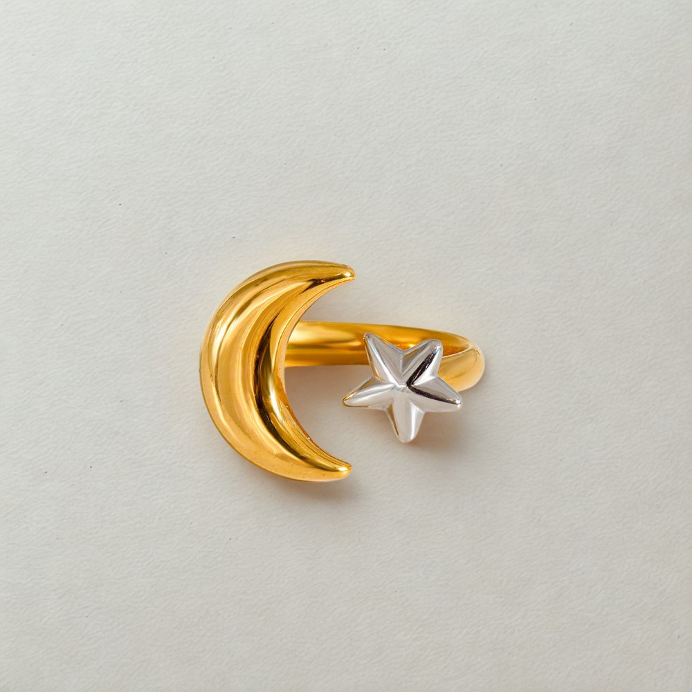 ANILLO SOL Y LUNA BITONO