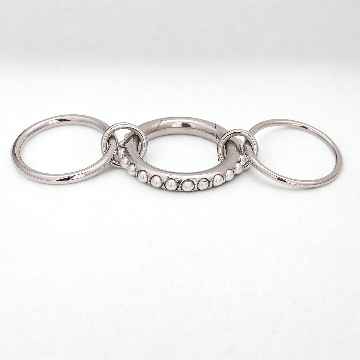 ANILLO STACK PERLAS SILVER